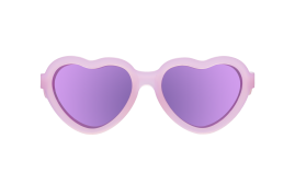 BABIATORS Polarized Hearts, Frosted Pink, polarizační zrcadlové sluneční brýle, růžové, 3-5Y
